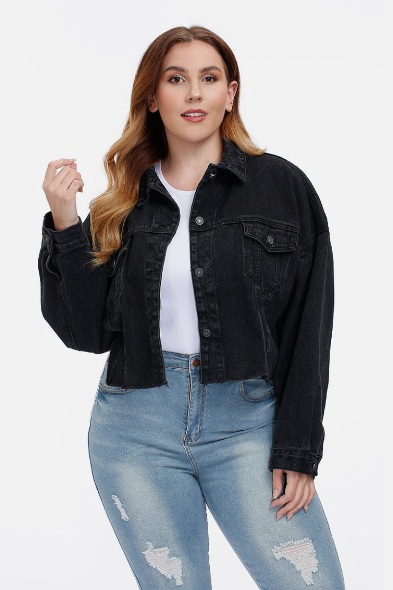 Cropped Black Denim Jacket - Absolute Fashion 2020
