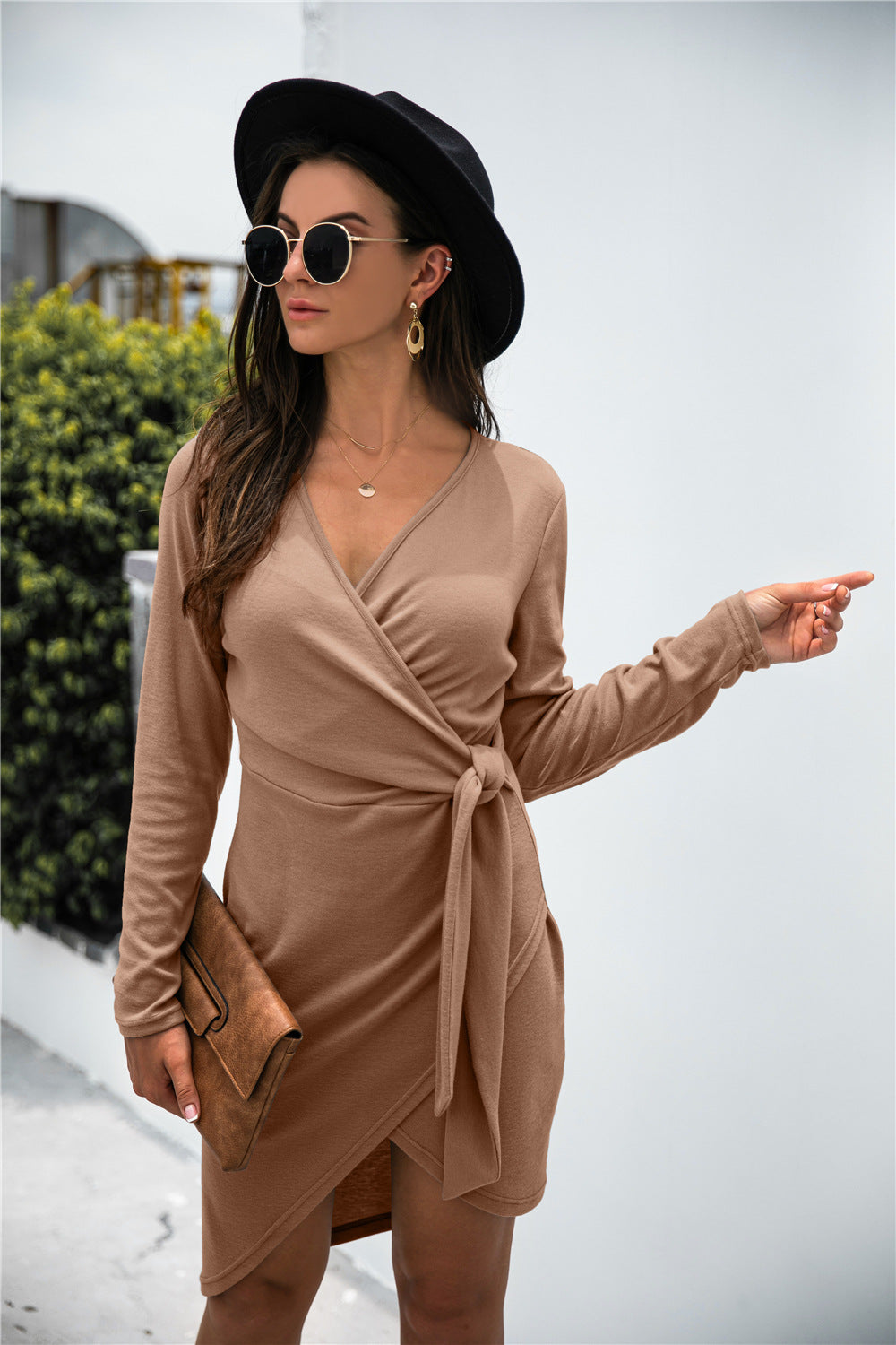 Asymmetry Wrap Tie Dress - Absolute Fashion 2020