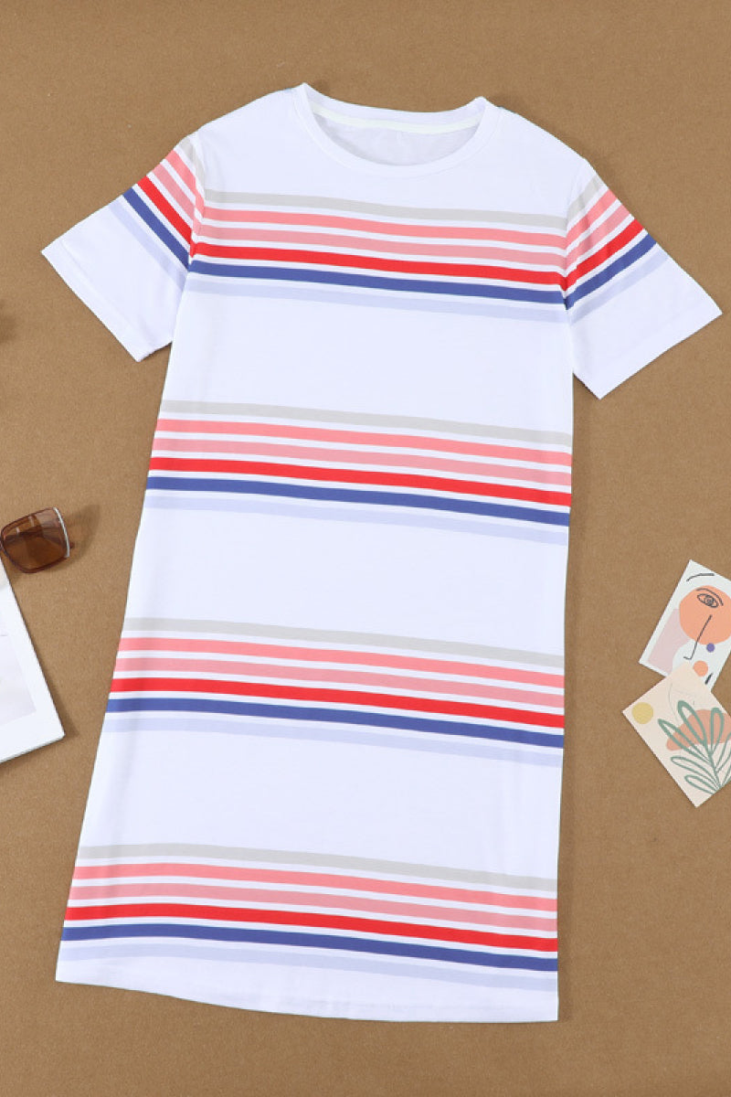 Striped T-Shirt Dress - Absolute Fashion 2020