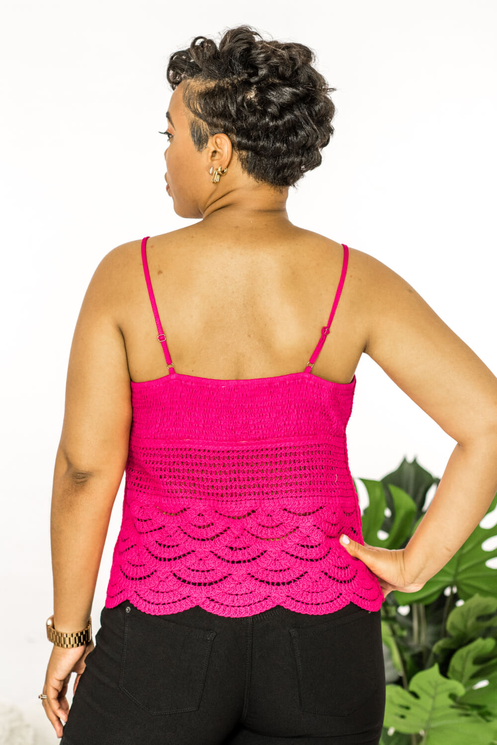 White Birch Sweet Paradise Full Size Sleeveless Lace Top