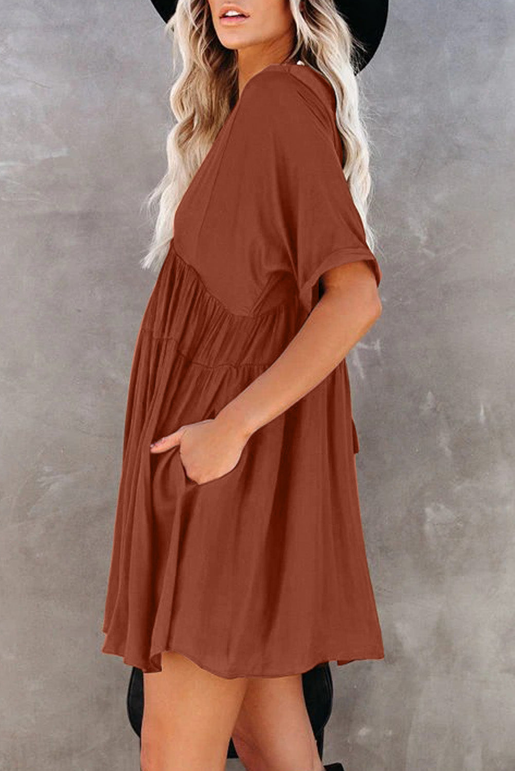 Kimono Sleeve Tiered Dress - Absolute Fashion 2020
