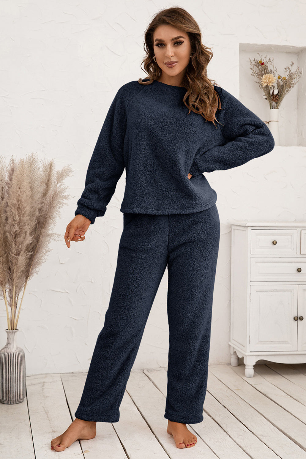 Top and Pants Teddy Lounge Set - Absolute Fashion 2020