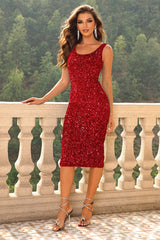 Sequin Sleeveless Slit Dress - Absolute fashion 2020