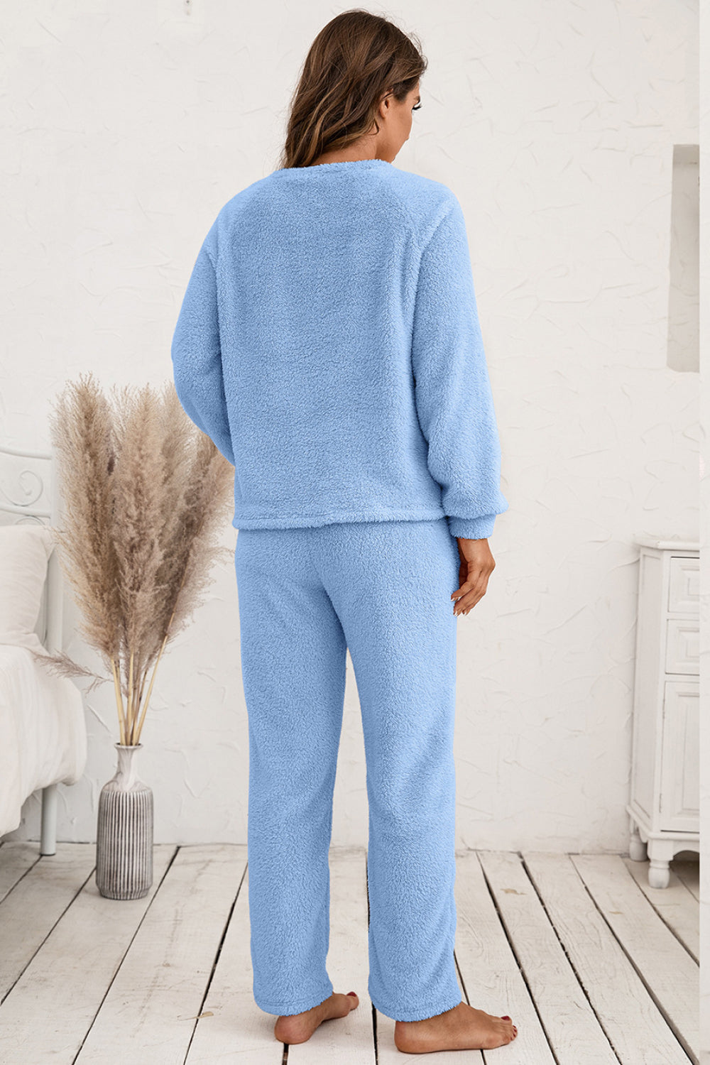 Top and Pants Teddy Lounge Set - Absolute Fashion 2020