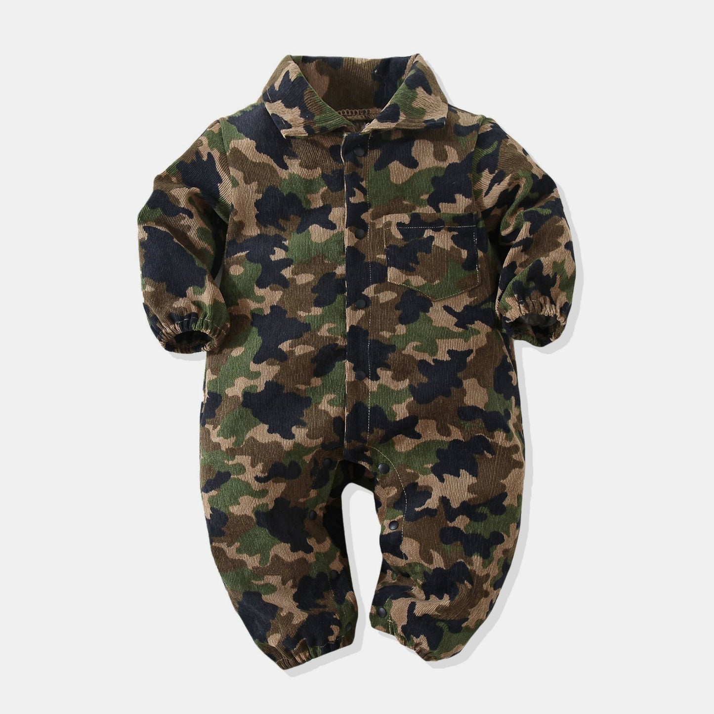 Baby Camouflage Jumpsuit with Pocket