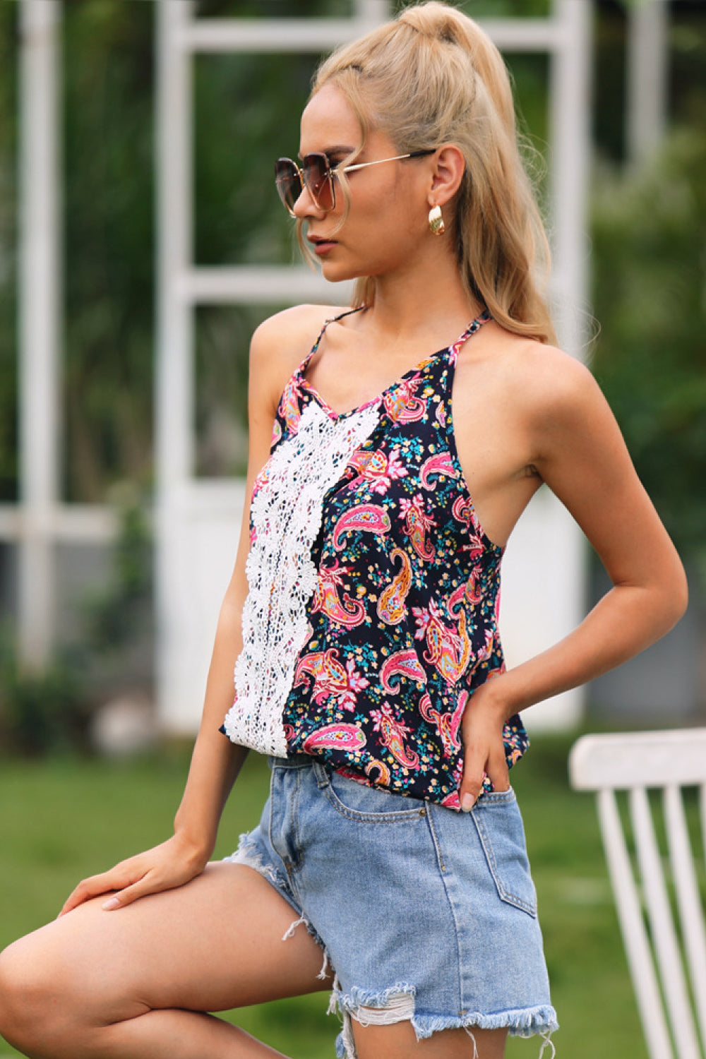 Floral V-neck Camisole