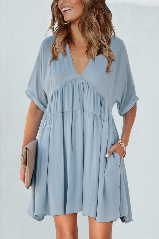 Kimono Sleeve Tiered Dress - Absolute Fashion 2020