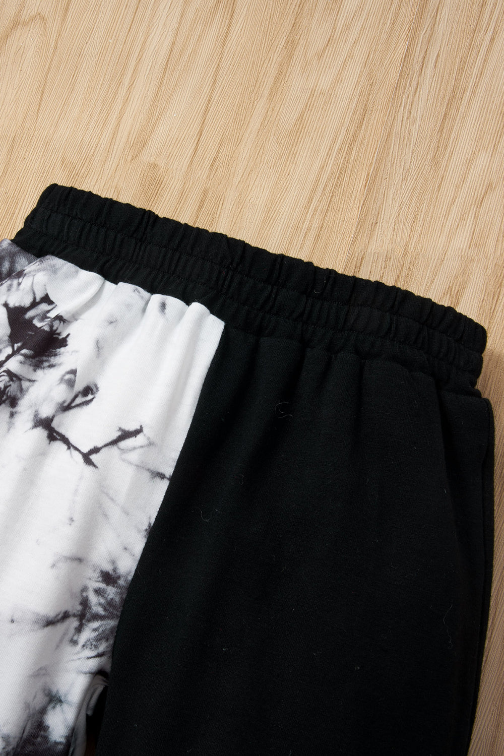 Baby Girls' Tie-Dye Cropped Hoodie and Spliced Pants