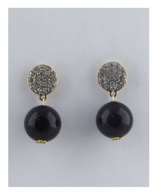 Drum top dangle color pearl earrings - Absolute Fashion 2020