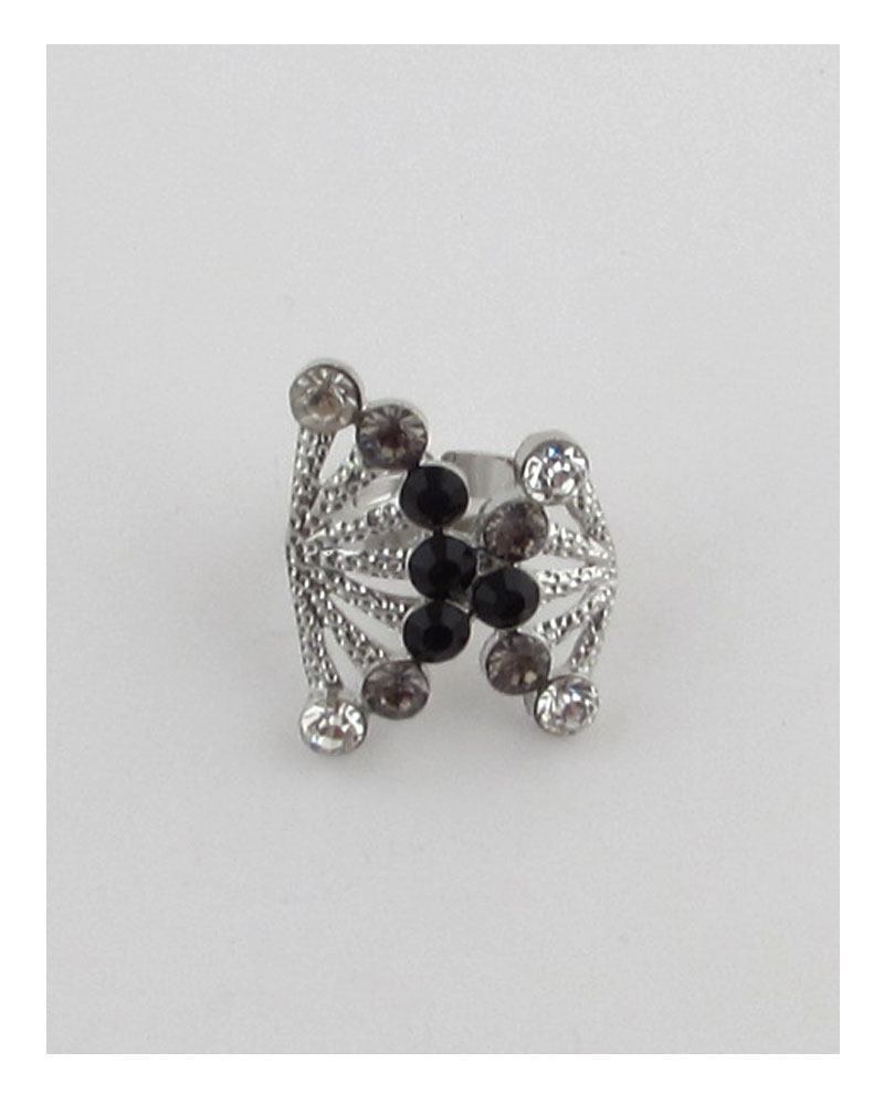 Adjustable rhinestone fan ring - Absolute Fashion 2020