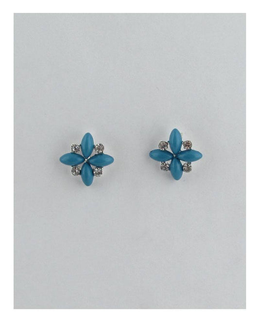 Four leaf flower stud earrings - Absolute Fashion 2020