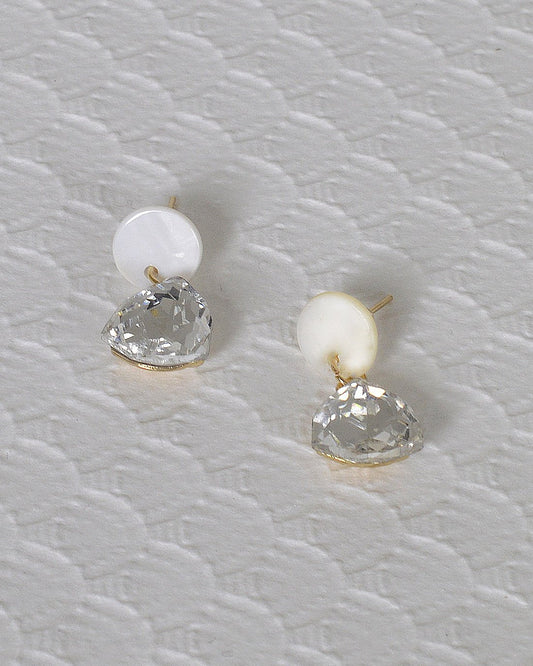 Stone and Crystal Studded Drop Earrings - Absolute Fashion 2020
