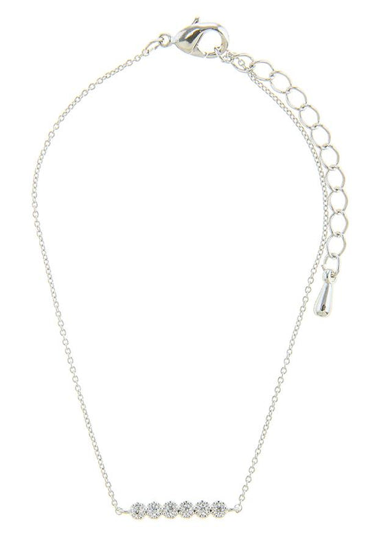 Cz pave circles accent chain bracelet - Absolute Fashion 2020