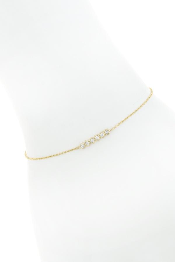 Cz pave circles accent chain bracelet - Absolute Fashion 2020