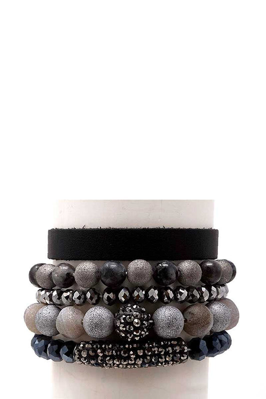 Semi Precious Stone Bracelet Set - Absolute Fashion 2020