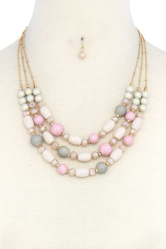 Beaded Layered Necklace - Absolute Fashion 2020
