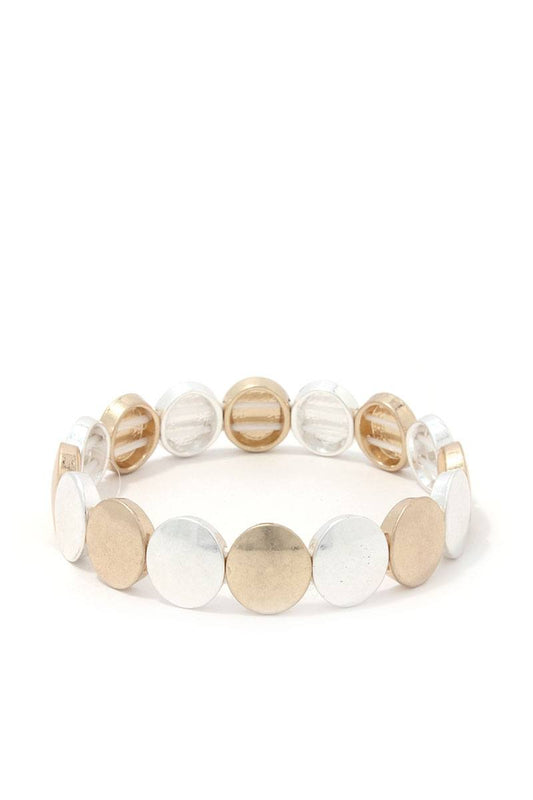 Round Metal Stretch Bracelet - Absolute Fashion 2020