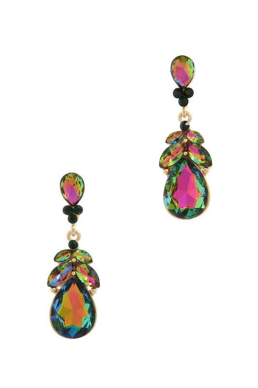 Rhinestone Post Drop Earring - Absolute Fashion 2020