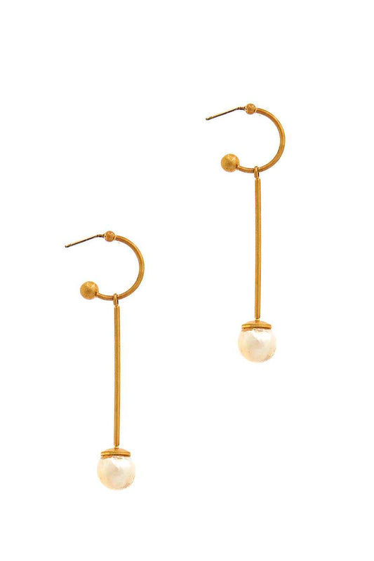 Fashion Liner Pear Drop Earring - Absolute Fashion 2020