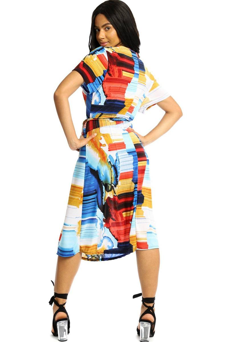 Wrapped Style Midi Dress - Absolute Fashion 2020
