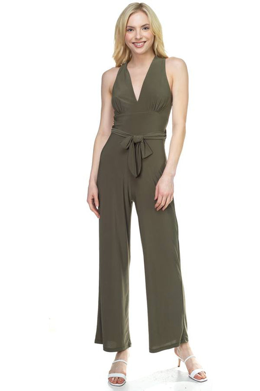 Strapless Belted Jumpsuit - Absolute Fashion 2020