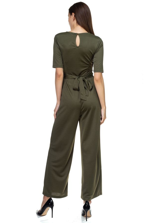 Grommets Belted Jumpsuit - Absolute Fashion 2020