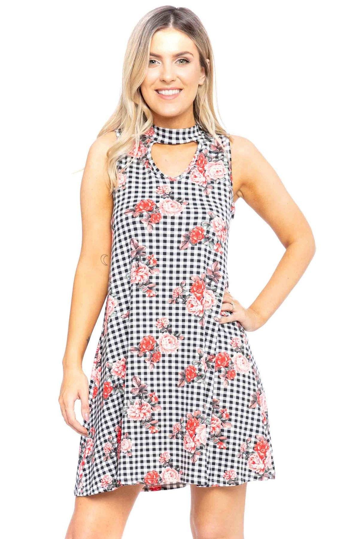 Sleeveless, Short A-line Dress - Absolute Fashion 2020