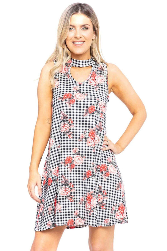 Sleeveless, Short A-line Dress - Absolute Fashion 2020