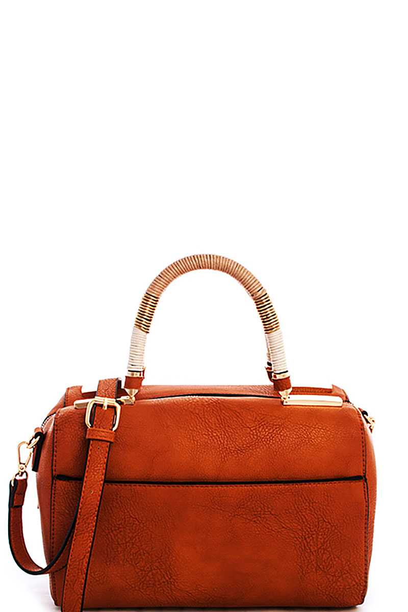 Cute Stylish Moroccan Top Handle Boston Bag With Long Strap - Absolute Fashion 2020