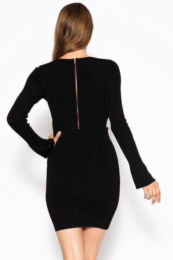Bodycon Knit Dress Sweater Dress - Absolute Fashion 2020
