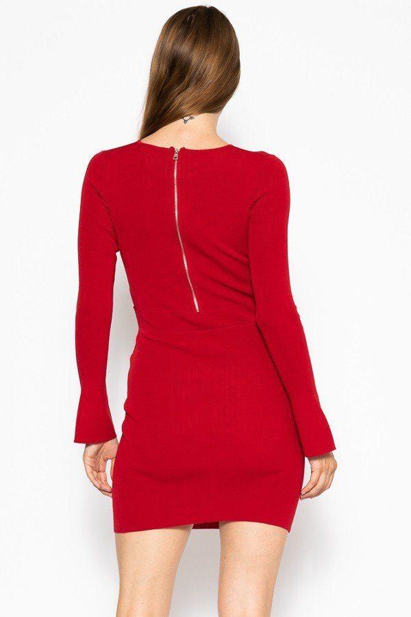 Bodycon Knit Dress Sweater Dress - Absolute Fashion 2020