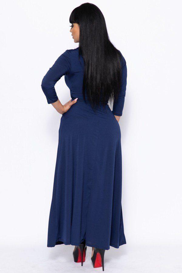 Elegant Maxi Dress With A Waist Tie - Absolute Fashion 2020