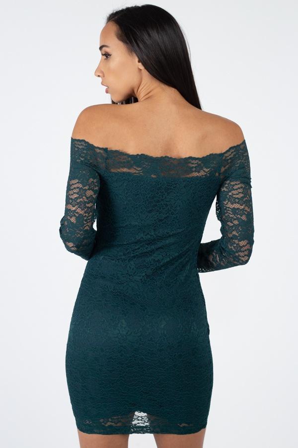 Floral Lace Off Shoulder Dress - Absolute Fashion 2020