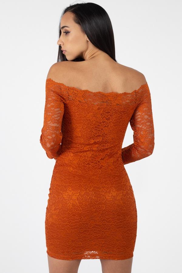 Floral Lace Off Shoulder Dress - Absolute Fashion 2020