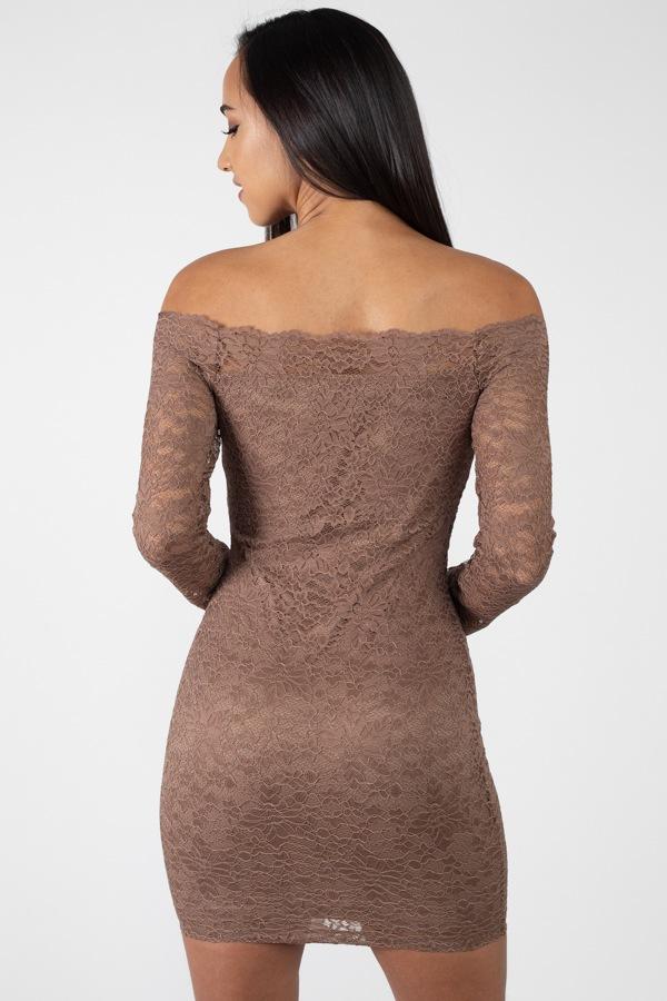 Floral Lace Off Shoulder Dress - Absolute Fashion 2020