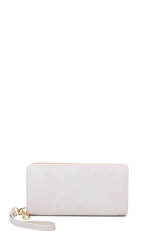Designer Fashion Solid Color Wallet With Hand Strap - Absolute Fashion 2020