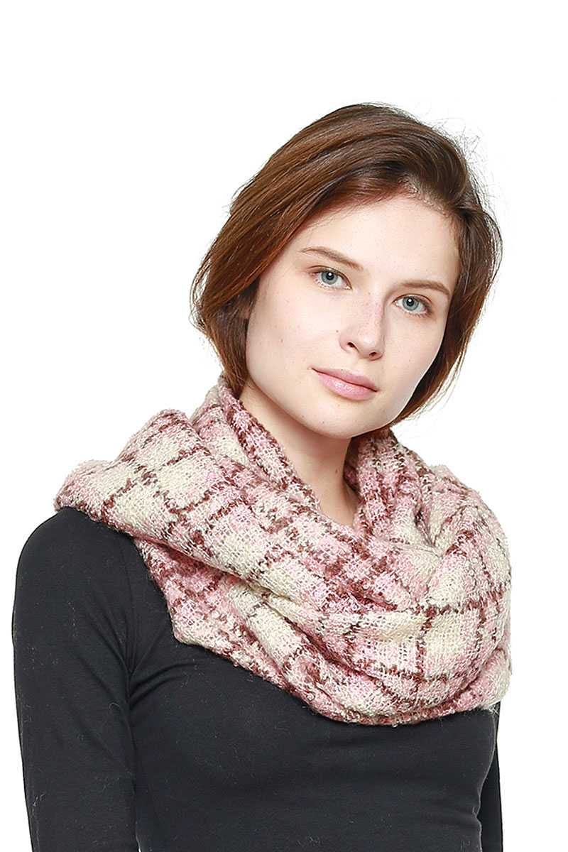 Soft Plaid Infinity Scarf - Absolute Fashion 2020