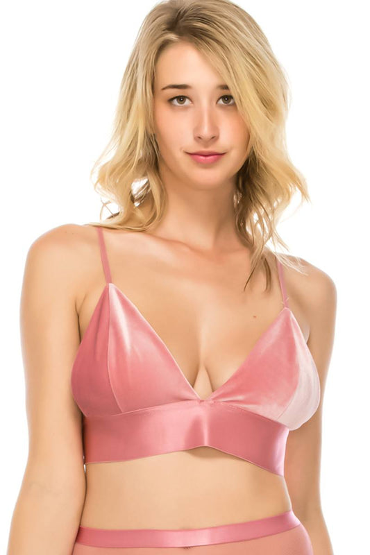 Velvet Bralette W/adjustable Straps - Absolute Fashion 2020