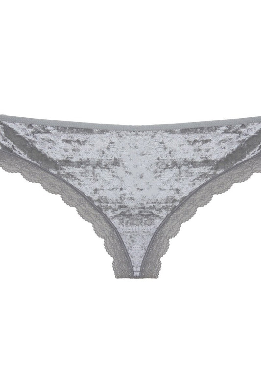 Cut Out Back Velvet Thong - Absolute Fashion 2020