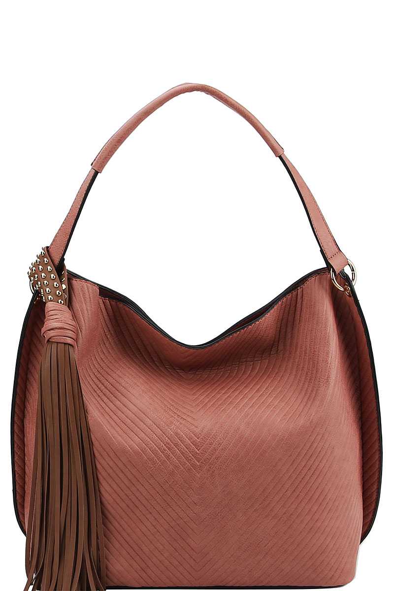 Trendy Chic Tassel Satchel With Long Strap - Absolute Fashion 2020