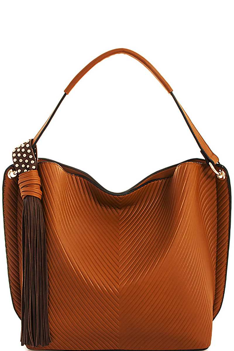 Trendy Chic Tassel Satchel With Long Strap - Absolute Fashion 2020