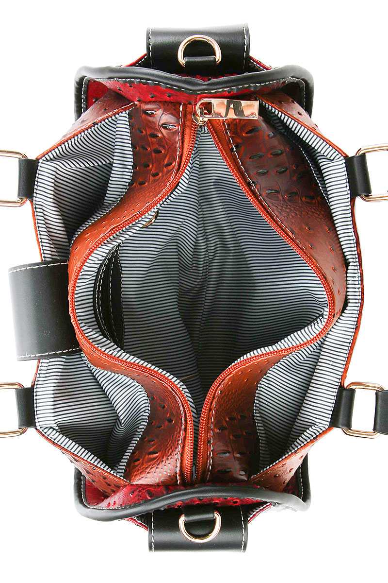 Buckle Accent Stylish Cute Satchel With Long Strap - Absolute Fashion 2020