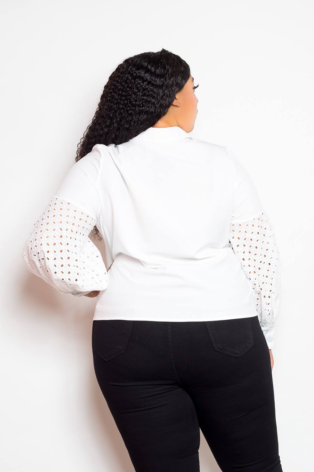Blouse With Punched Sleeves - Absolute Fashion 2020