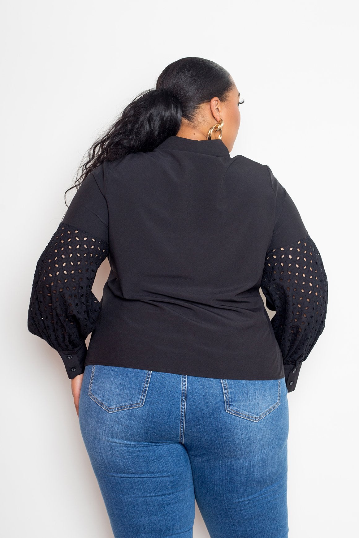 Blouse With Punched Sleeves - Absolute Fashion 2020