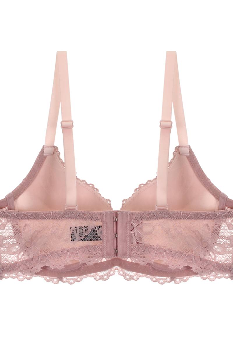 Two Tone Floral Lace Push Up Bra - Absolute Fashion 2020