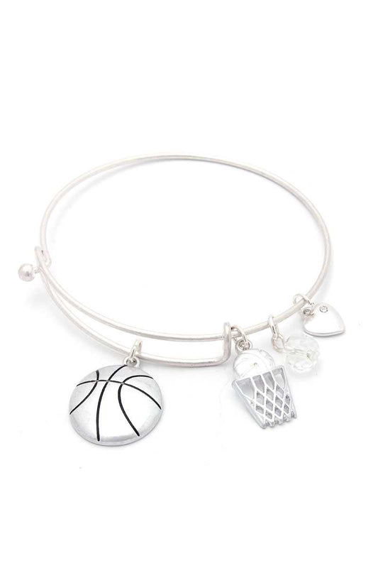 Basketball Charms Inspirational Bangle Bracelet - Absolute Fashion 2020