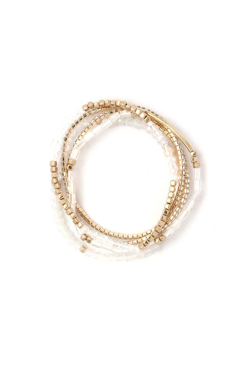 Fresh Water Pearl Stackable Bracelet Set - Absolute Fashion 2020