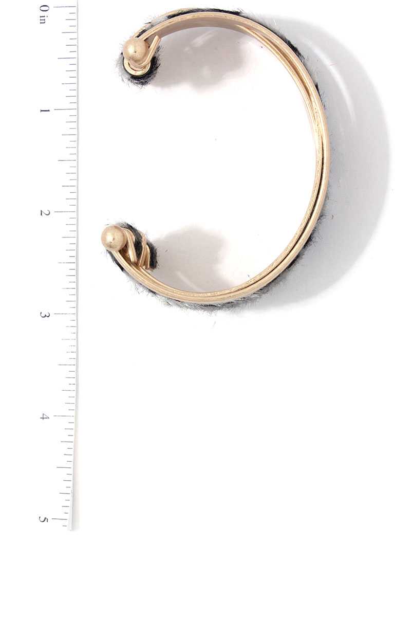 Animal Print Pattern Cuff Bracelet - Absolute Fashion 2020