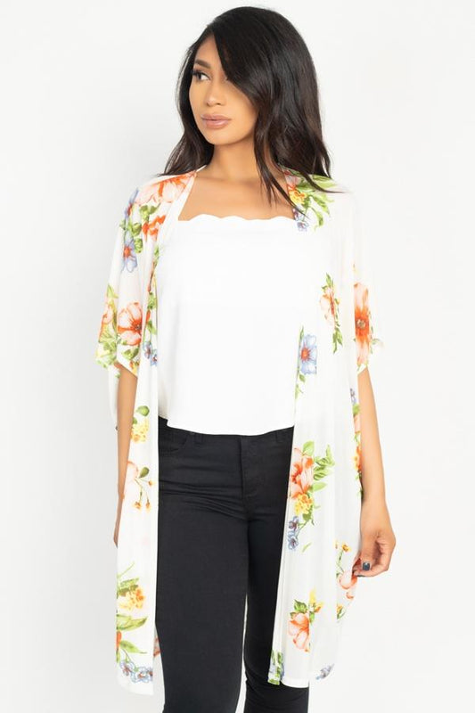 Flower Print Mesh Jacket - Absolute Fashion 2020