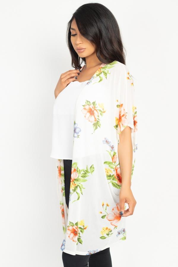 Flower Print Mesh Jacket - Absolute Fashion 2020